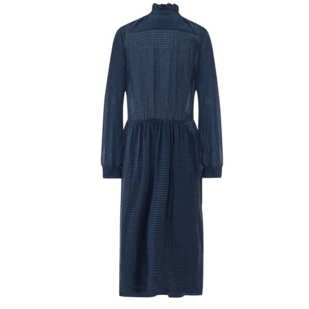 MASSCOB Betty blue plaid dress, size EU XS/ US 4 - Picture 3 of 16